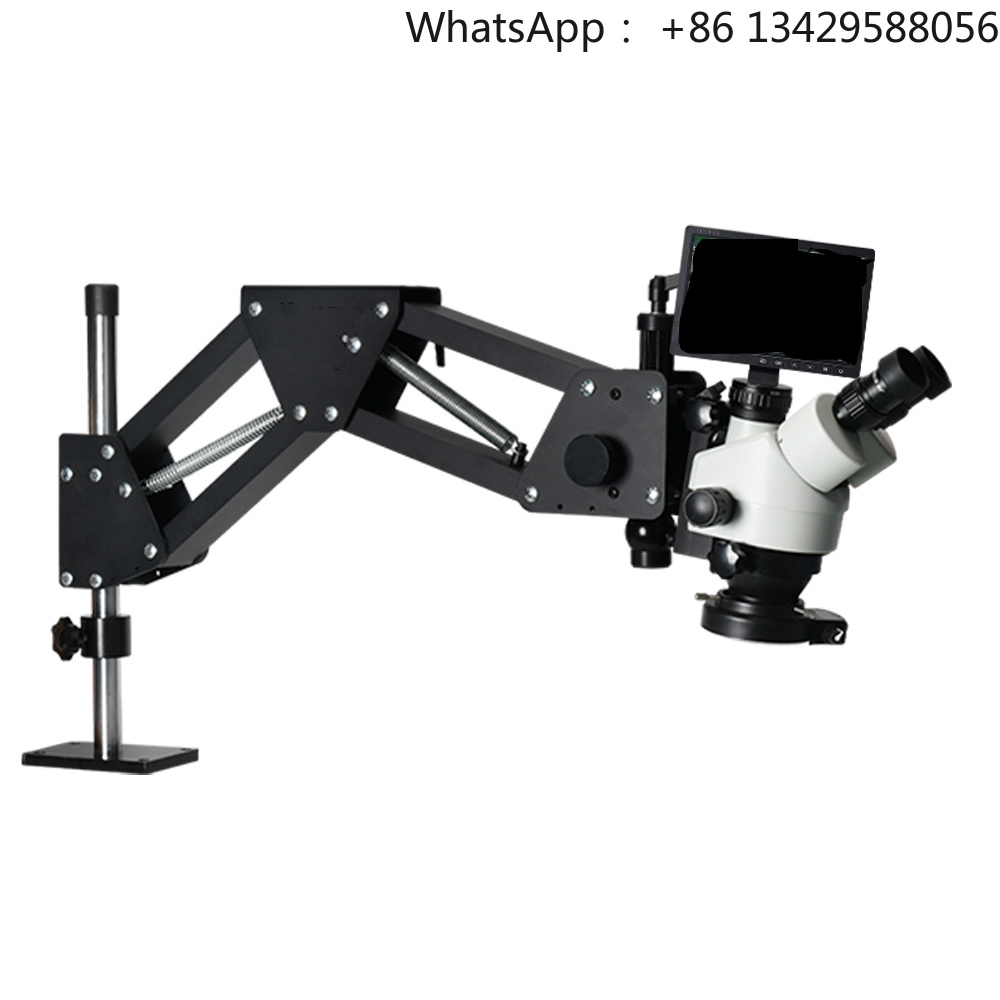 Trinocular Stereo Microscope 7X-45X - Microscope stéréoscopique trinoculaire à écran numérique