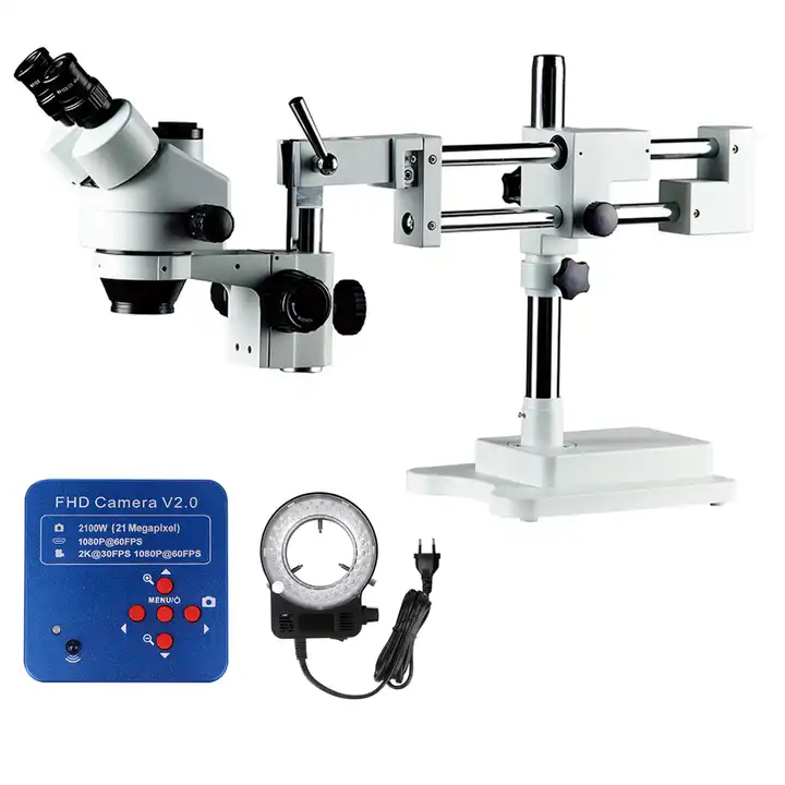 Microscope stéréoscopique à zo - Trinocular Stereo Microscope 7X-45X avis et prix