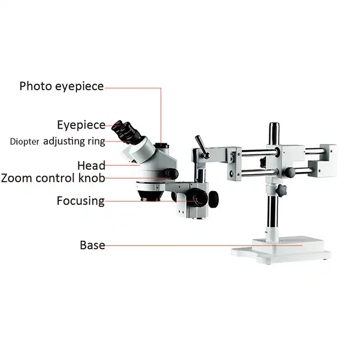 Microscope stéréoscopique à zo - Trinocular Stereo Microscope 7X-45X avis et prix